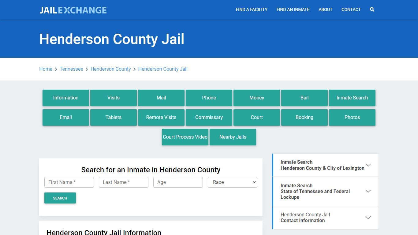 Henderson County Jail Roster Lookup, TN, Inmate Search